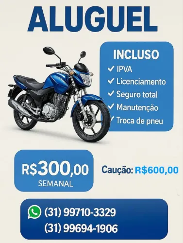 Aluguel de motos CG160