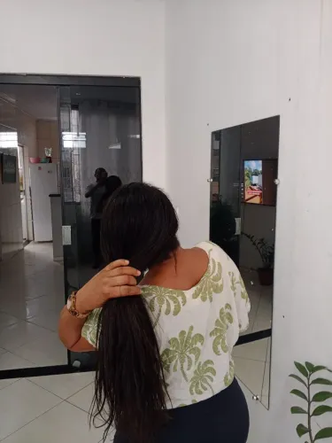 Cabelo humano 58 cm.