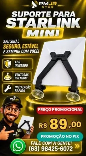 PROMOÇÃO! Suporte Veicular para Starlink Mini Novo