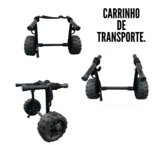 Carrinho de transporte com cinta  para caiaque raptor 