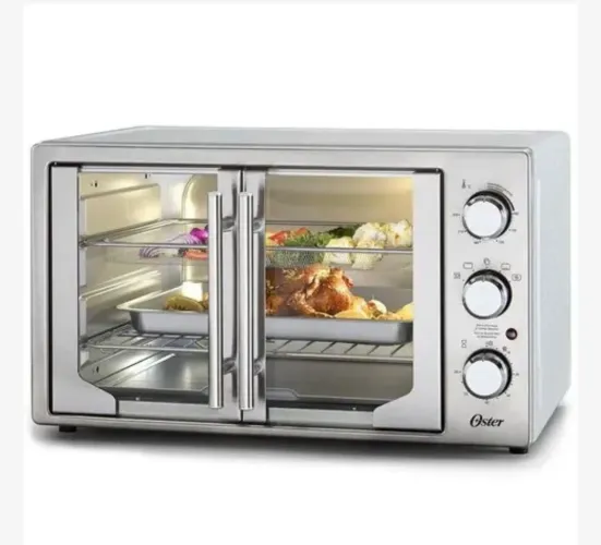 Forno E Fritadeira Sem Óleo Oster 42l French Door 2 Em 1