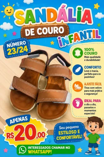 Sandália infantil 23/24