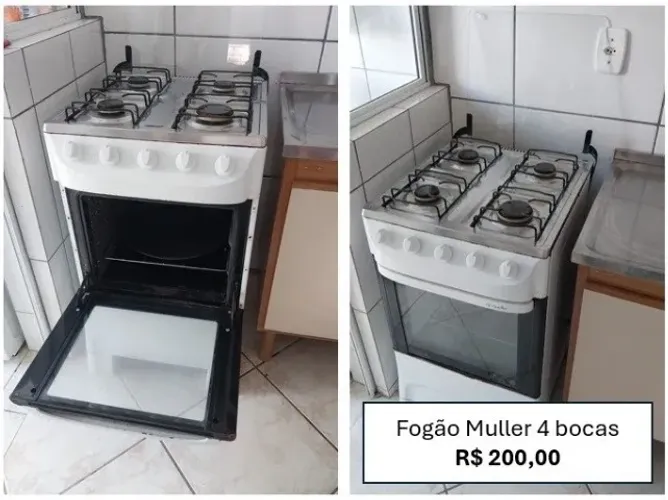 Fogão 4 bocas Muller