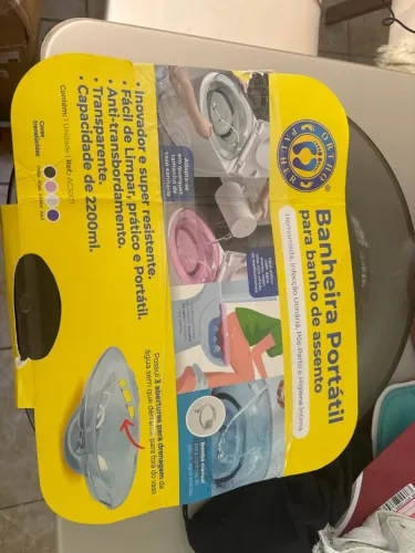 banheira portátil para banho e assento
