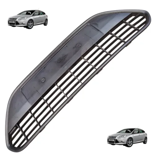 Grade Inferior Parachoque Dianteiro Focus Hatch 2.0 08a13 Preto Plástico