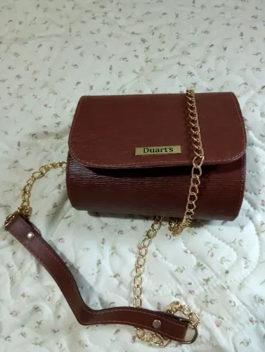 Bolsa tira colo marrom