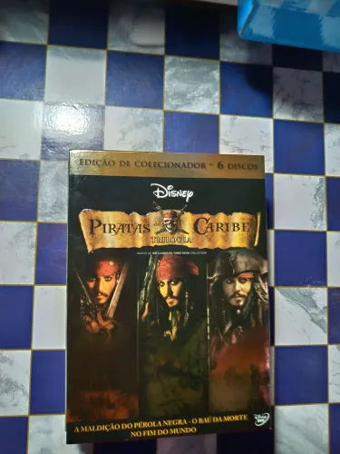 Box Dvds Piratas do Caribe