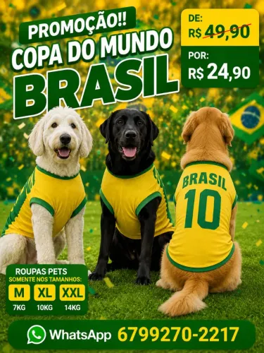 Roupa Pets do Brasil 