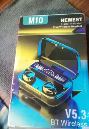 Fone De Ouvido Bluetooth Tws M10 F9 C/ Power Bank Tela Digital