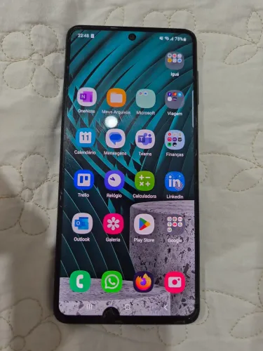 Samsung M52 5G usado tela trincada