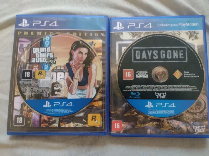 Jogos de PS4 minha física GTA 5 e Days Gone eu faço os dois por 180