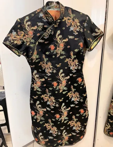 Conjunto chinês blusa e vestido