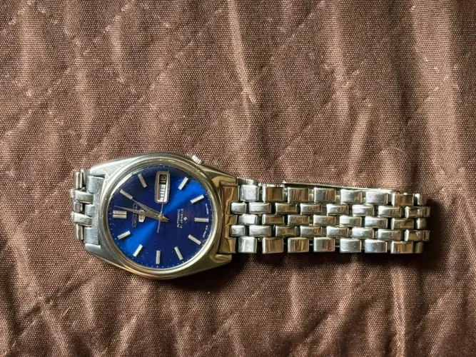Relógio Seiko 5 Automático Vintage 6119-8093 Azul