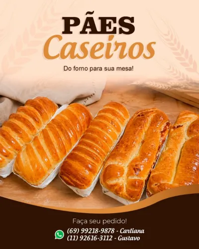Pães Caseiros Diversos 