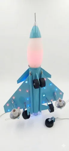 Luminária avião alumínio