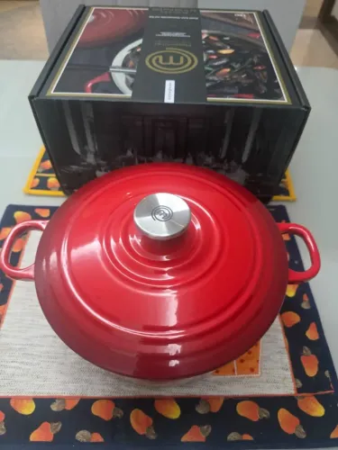 Panela Masterchef ferro fundido esmaltada 24 cm 4.2 litros nova e nunca usada