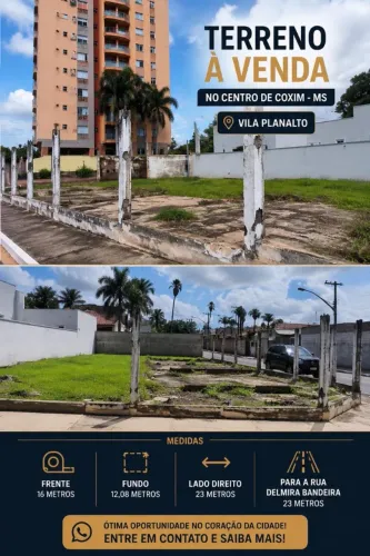 TERRENO NO CENTRO DE COXIM