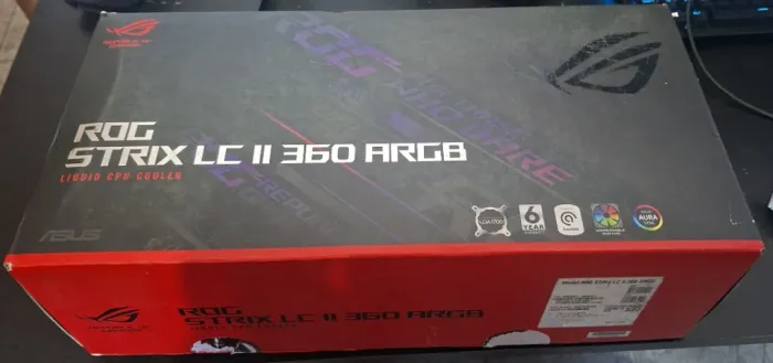 Water Cooler Asus Rog Strix LC II 360, ARGB, 360mm, AMD/Intel, Preto - Leia a Descrição