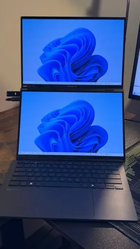 Asus Zenbook Duo 14 OLED 3k duas telas Ultra 9 32gb 2tb animalll<br>