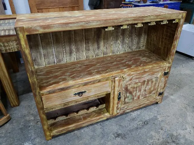 Adega Balcão Bar Clássico  Demolição Maquinada em Patina