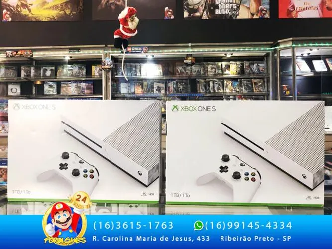Xbox One S de 1TB sendo o último modelo de série na fabricação
