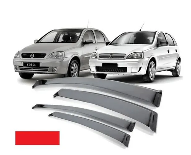 Calha de Chuva para Corsa Joy 4 Portas Hatch / Sedan 02/12