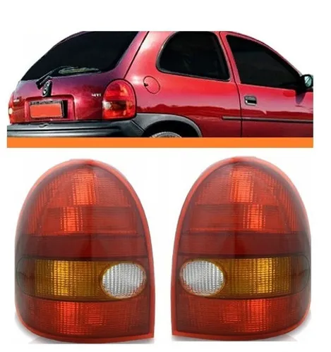 Par Lanterna Traseira Corsa Wind 2 portas lisa 96 hgh