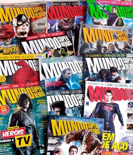 REVISTAS MUNDO DOS SUPER-HERÓIS por 10 reais cada 
