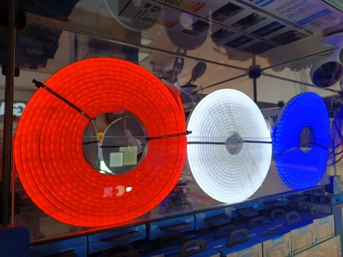 Fita led Neon Diversas cores - rolo 5m  - Jk eletrônicos