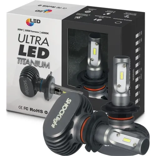 Lampada Ultra Led Titanium H7 6000k 12v 5000lm