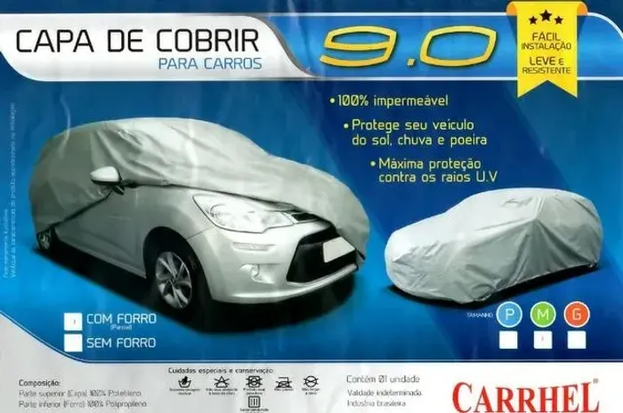 Capa Protetora Para Todos Modelos De Carro - Cobre Sol  Chuva - P / M / G