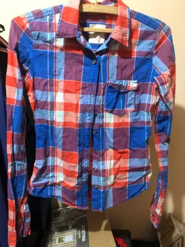 Camisa feminina Xadrez Hollister Original Festa junina Tam XS PP