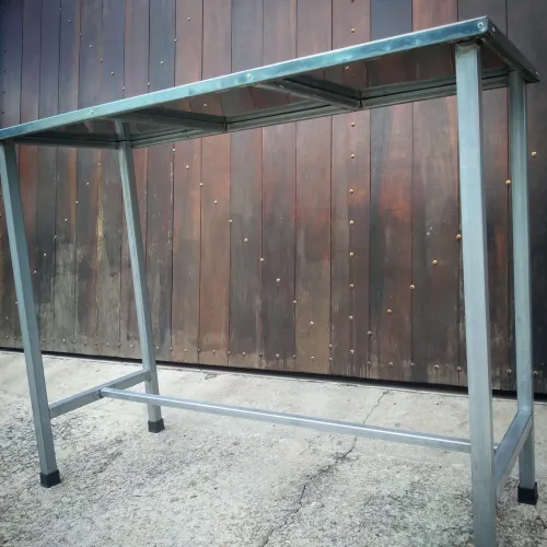 Mesa de aço inox para restaurante