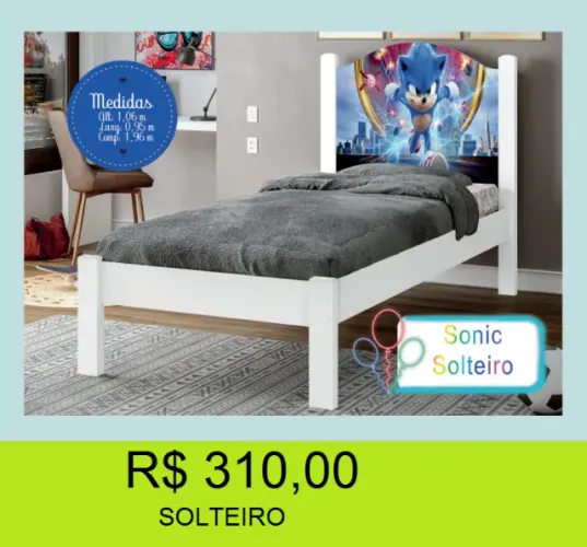 Cama infantil tamanho solteiro a pronta entrega