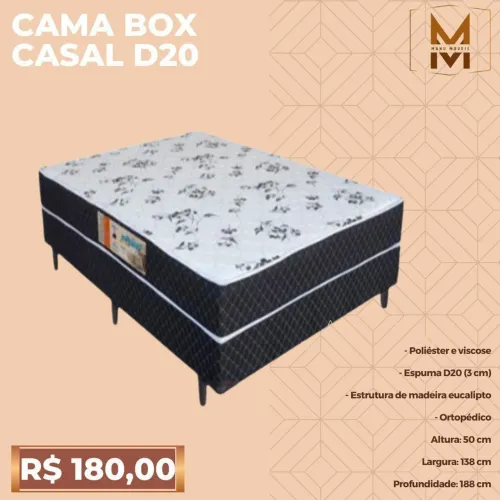 Cama box casal