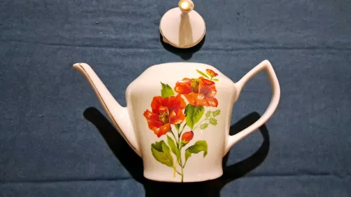 Bule De Café E Chá Em Porcelana Pozzani