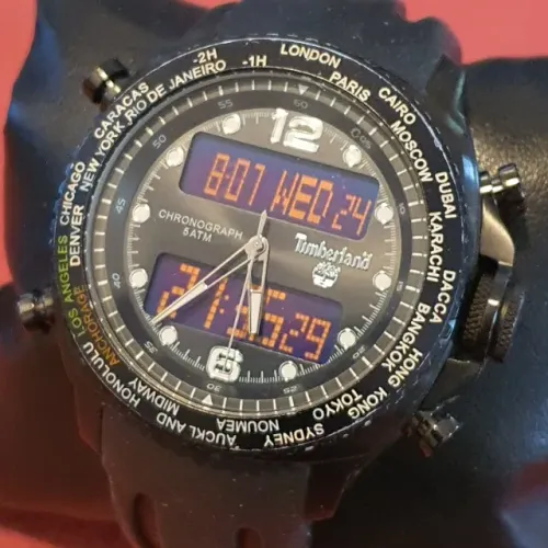 Relogio Timberland QT7569101 - Super robusto, todo estilo aventura, exploração e esporte