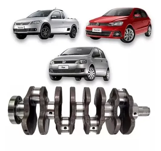 Eixo Virabrequim Manivela Vw Saveiro, Fox, Gol 1.6 8V EA111