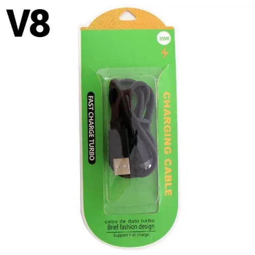 Cabo Carregador Turbo Rápido V8 Micro Usb Cabo de Dados 1 Metro