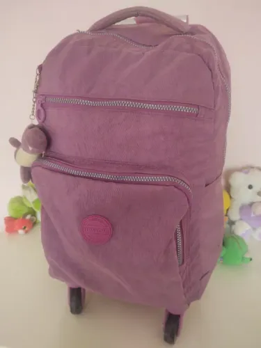 Mochila de Rodinhas Escolar Feminina Notebook Up4You