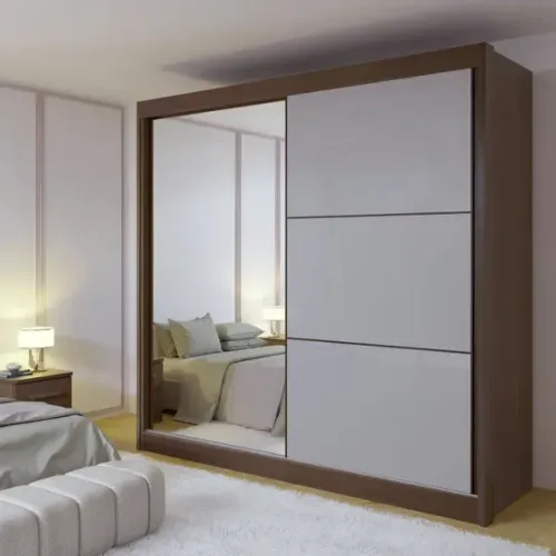 Guarda Roupa Casal Titanium Marrom