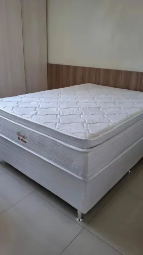 ?SUPER OFERTA ?Conjunto box Casal super confortável com pilow top comfort bon sono