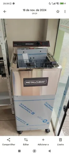 Fritadeira água e óleo 18 litros metalcubas 