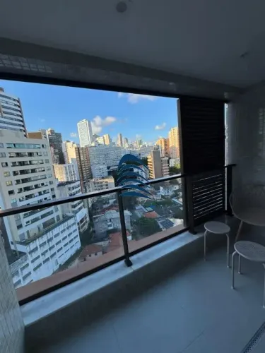 ZN BARRA - Studio com Varanda , 22m², nascente, MOBILIADO, armários, decorado, bem equipad