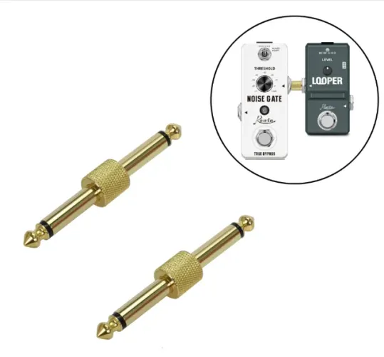 Pedal Guitarra Baixo Kit 2 Pcs P10 P10 Conexão Direta