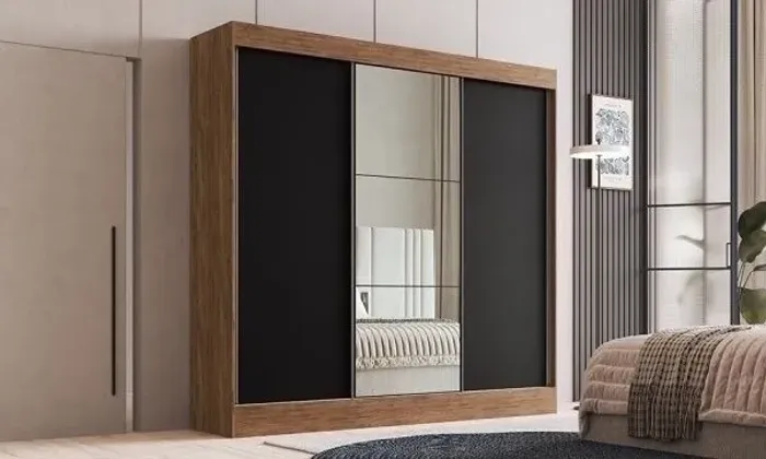 Guarda-Roupa Moderno com Espelho