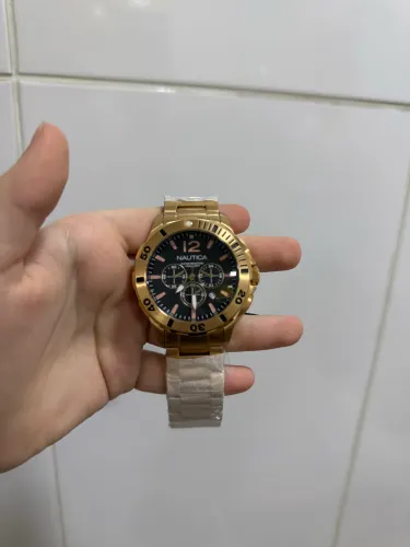 Relógio nautica ouro rose 