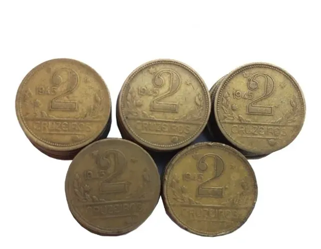 1kg de moedas de 2 cruzeiro para fazer alianças de moeda antiga cruzeiros joia aliança