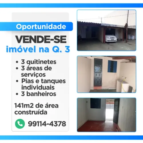 Lote escriturado na Quadra 03 Conj. J, SRL, Planaltina DF