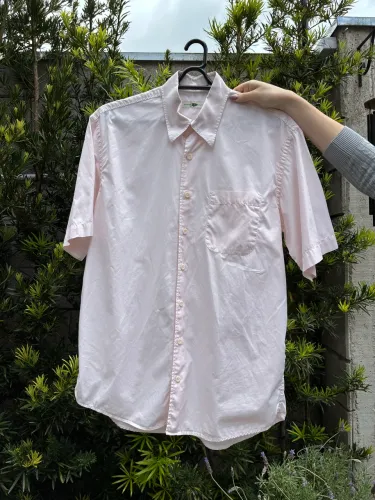 Camisa rosa claro masculina marca Base 